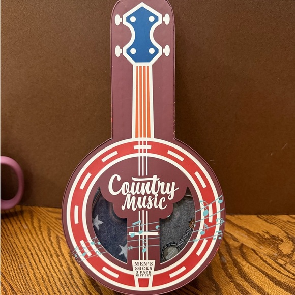 the orrsum sock company Other - Men's Casual Socks - Black and Blue- 3pk of Banjo socks